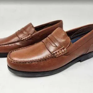 Men\'s 9.5 Rockport Preston penny loafers in Tan Tumbled CI7651 Rockport | Shoes | Mens 95 Rockport Preston Penny Loafers In  main image 3